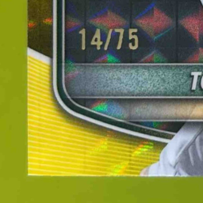 2025 Bowman Chrome Tommy White Yellow Geometric 14/75 1st Prospect Athletics - Sports Cards