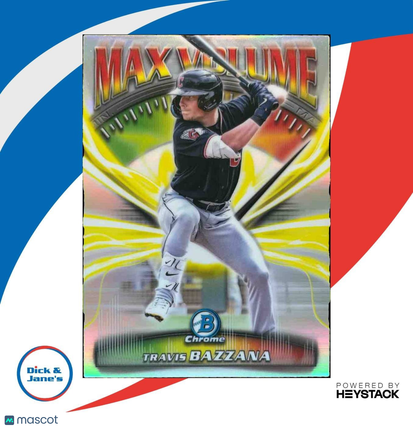 2025 Bowman Chrome Travis Bazzana Max Volume #MV-12 Cleveland Guardians - Sports Cards