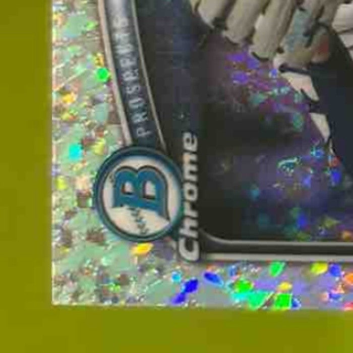 2025 Bowman Chrome Trevor Harrison Auto Mini Diamonds /100 1st Prospect Rays - Sports Cards