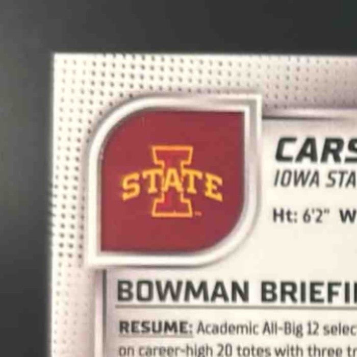 2025 Bowman Chrome University Carson Hansen Aqua Mini-Diamond /325 1st Prospect - Sports Cards