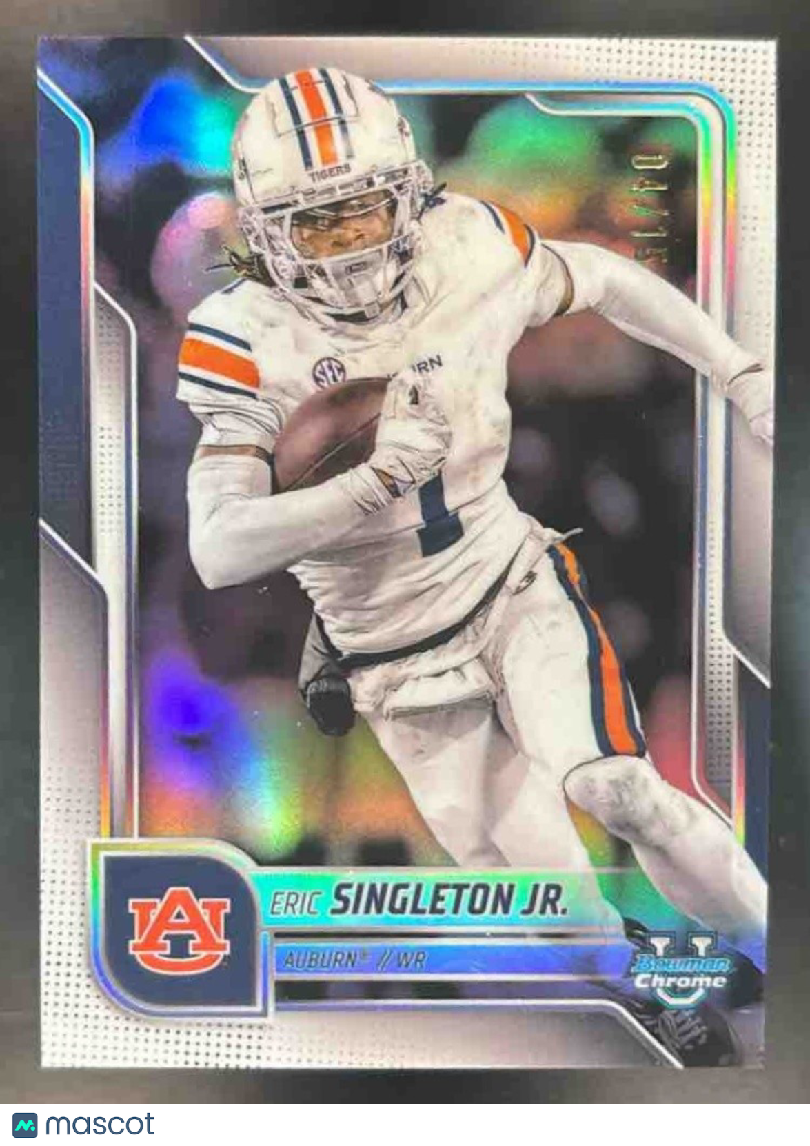2025 Bowman Chrome University Eric Singleton Jr. Prospects White /15 #186 Tigers - Sports Cards