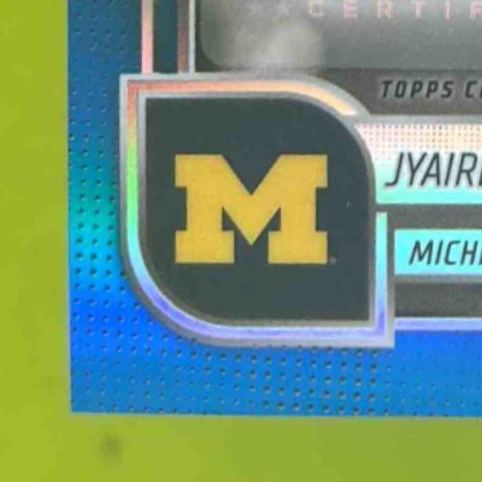 2025 Bowman Chrome University Jyaire Hill Prospect Auto Blue /150 Wolverines - Sports Cards