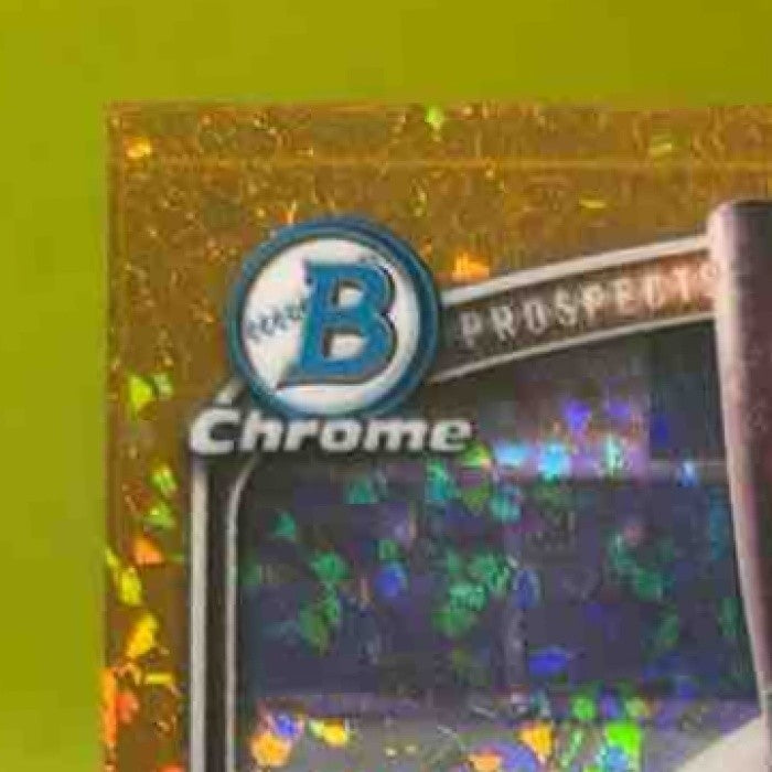 2025 Bowman Chrome Yulian Barreto Auto Gold Mini Diamonds /50 1st Prospect - Sports Cards