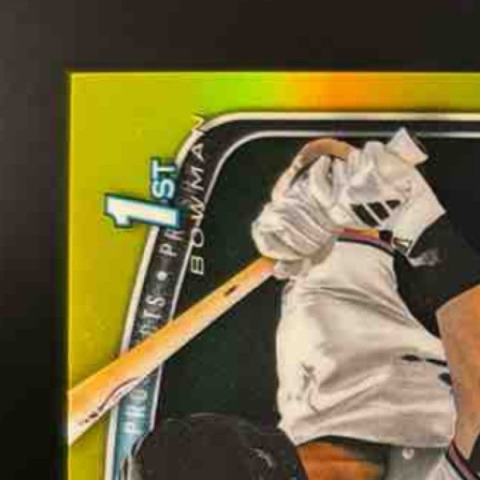2025 Bowman Draft Brandon Compton Chrome Auto Yellow 75/75 1st Prospect Marlins - Sports Cards