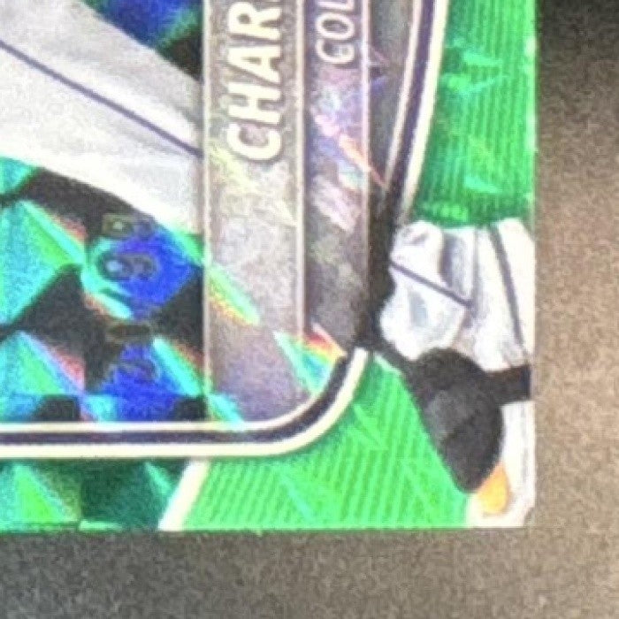2025 Bowman Draft Charlie Condon Chrome Green Geometric /99 #BDC-136 Rockies - Sports Cards