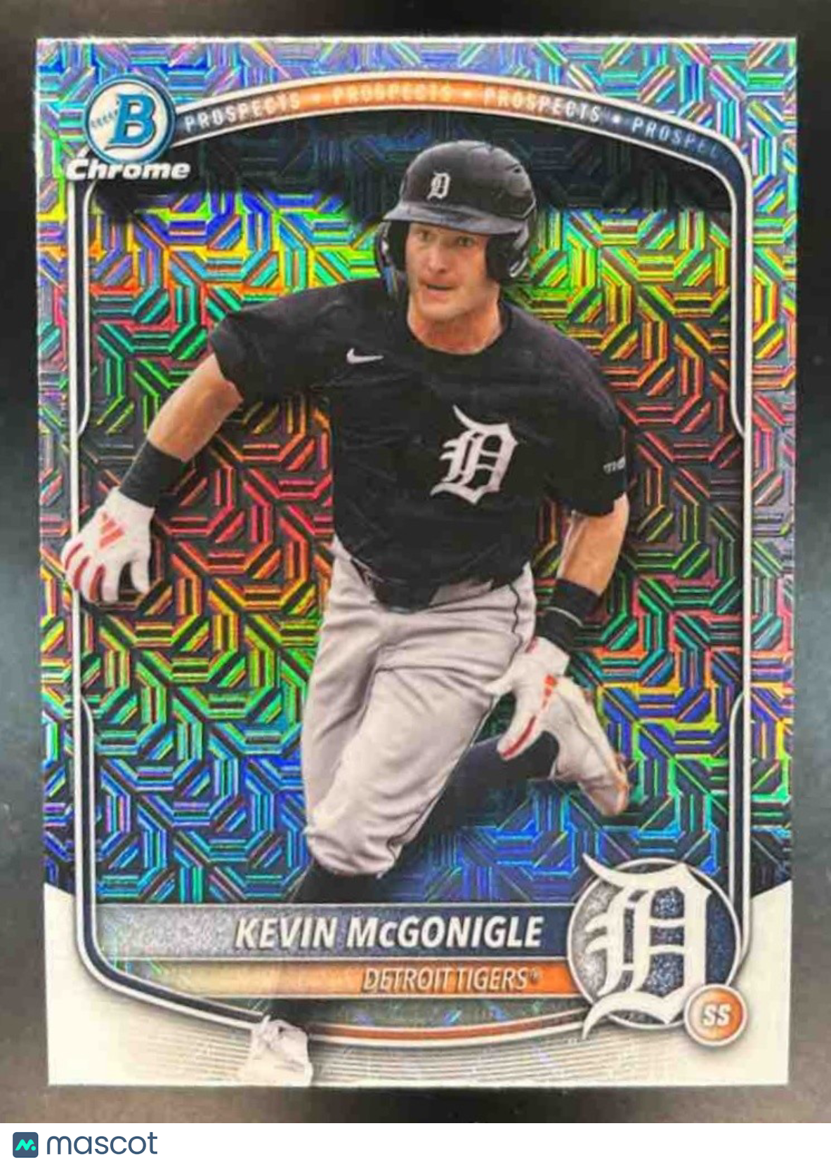 2025 Bowman Draft Kevin McGonigle Chrome Mojo Refractor #BDC-59 Detroit Tigers - Sports Cards