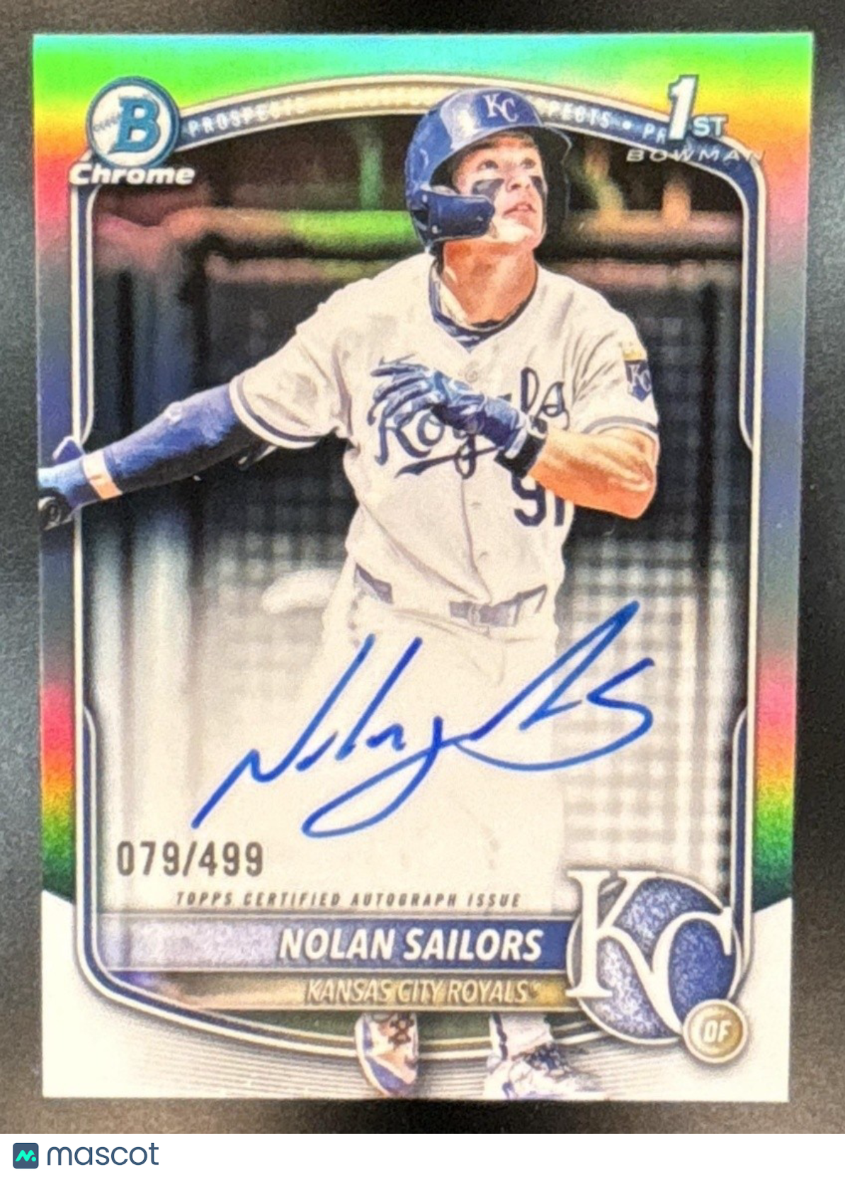 2025 Bowman Draft Nolan Sailors Chrome Auto Refractor /499 #CPA-NSA 1st Prospect - Sports Cards