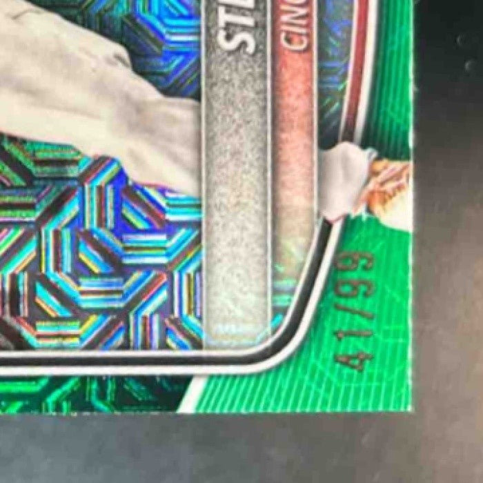 2025 Bowman Draft Steele Hall Chrome Green Mojo /99 #BDC-20 1st Prospect Reds - Sports Cards