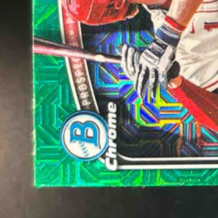 2025 Bowman Draft Steele Hall Chrome Green Mojo /99 #BDC-20 1st Prospect Reds - Sports Cards