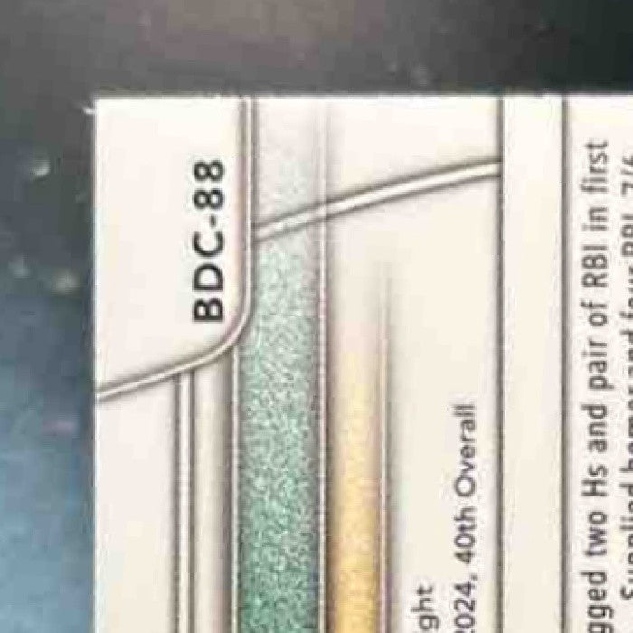 2025 Bowman Draft Tommy White Chrome Yellow /75 #BDC-88 Athletics - Sports Cards