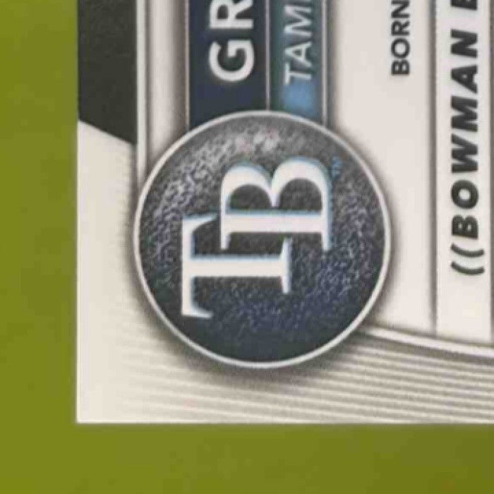 2025 Bowman Gregory Barrios Chrome Auto HTA Choice /150 1st Prospect Rays - Sports Cards