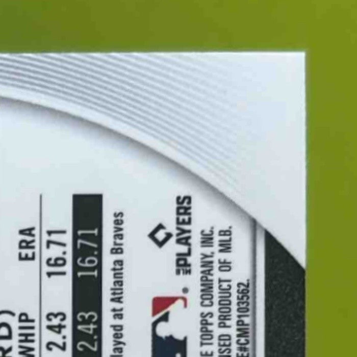 2025 Bowman Hurston Waldrep Mega Box Burgundy 154/275 #61 RC Atlanta Braves - Sports Cards