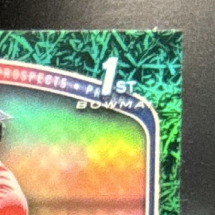 2025 Bowman Jhostynxon Garcia Chrome Green Grass /99 #BCP-43 1st Prospect - Sports Cards