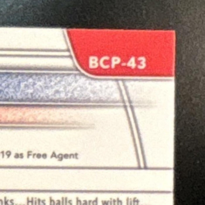 2025 Bowman Jhostynxon Garcia Chrome Green Grass /99 #BCP-43 1st Prospect - Sports Cards