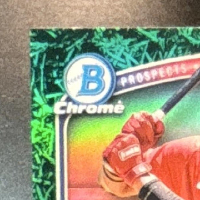 2025 Bowman Jhostynxon Garcia Chrome Green Grass /99 #BCP-43 1st Prospect - Sports Cards
