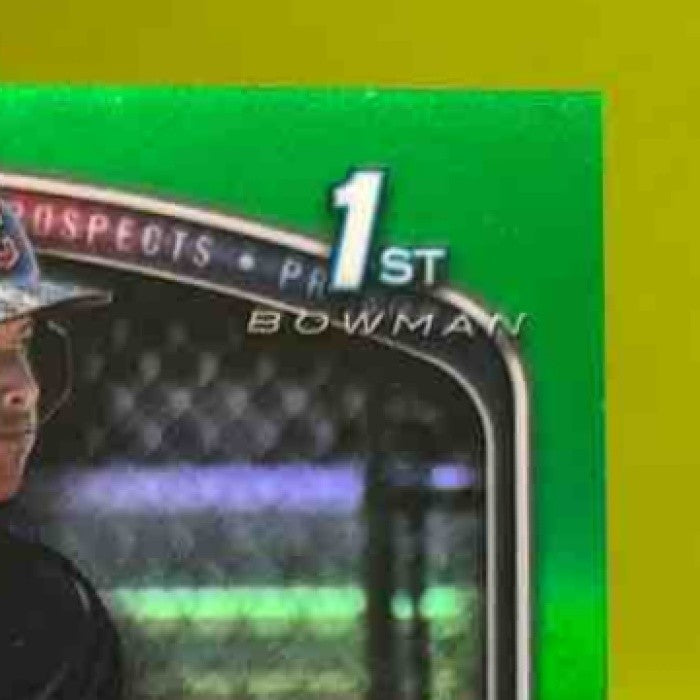 2025 Bowman Luis Merejo Chrome Prospect Auto Green Refractor /99 Guardians - Sports Cards