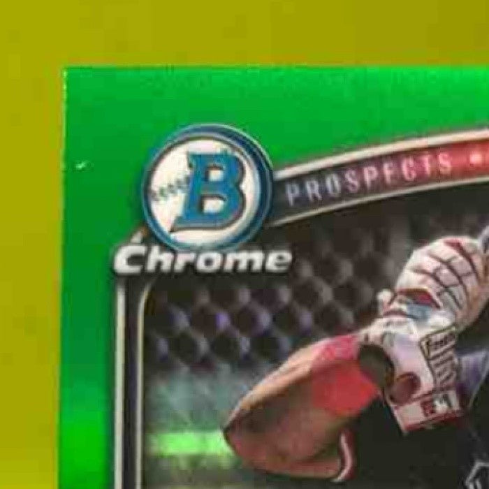 2025 Bowman Luis Merejo Chrome Prospect Auto Green Refractor /99 Guardians - Sports Cards