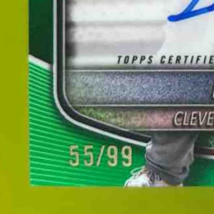 2025 Bowman Luis Merejo Chrome Prospect Auto Green Refractor /99 Guardians - Sports Cards