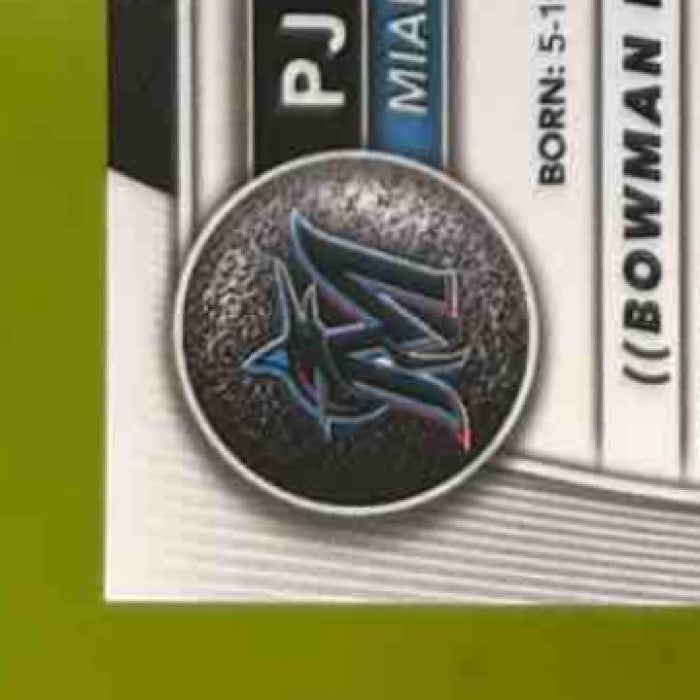 2025 Bowman PJ Morlando Chrome Auto Mega Box Green /99 1st Prospect Marlins - Sports Cards