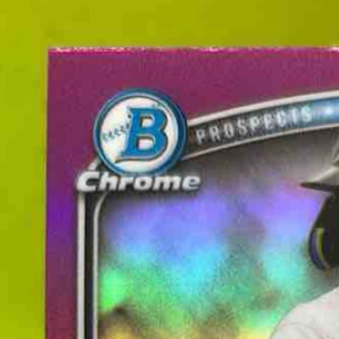 2025 Bowman PJ Morlando Chrome Fuchsia /199 #BCP-91 1st Prospect Miami Marlins - Sports Cards