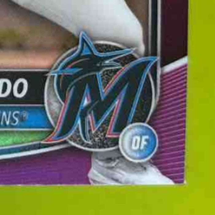 2025 Bowman PJ Morlando Chrome Fuchsia /199 #BCP-91 1st Prospect Miami Marlins - Sports Cards