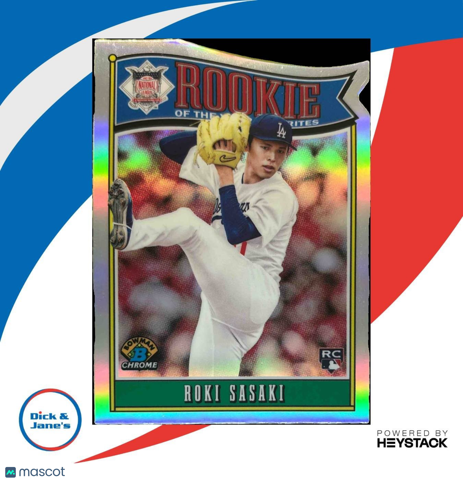 2025 Bowman Roki Sasaki Chrome Rookie of the Year Favorites RC Dodgers - Sports Cards