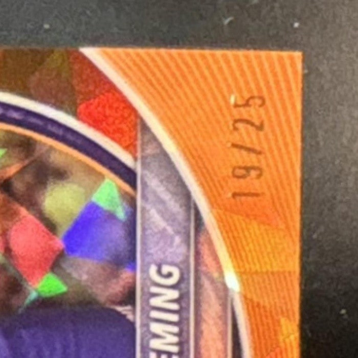 2025 Bowman Sapphire Rasheer Fleming Chrome Orange /25 #BCV-31 RC Phoenix Suns - Sports Cards