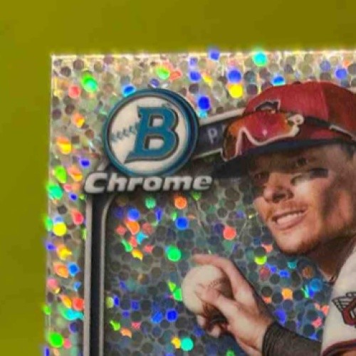 2025 Bowman Travis Bazzana Chrome Prospect Auto Speckle Refractor /299 Cleveland - Sports Cards