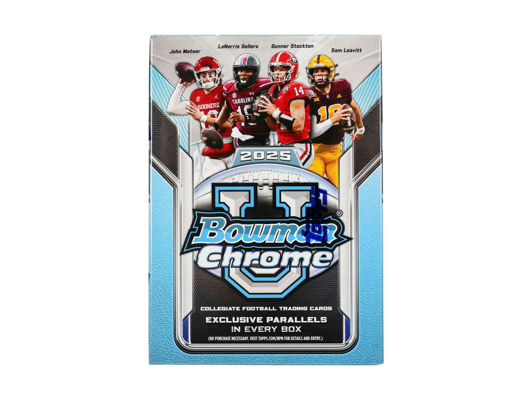 2025 Bowman University Chrome Football 7 Pack Blaster Box - NFL Blaster Box
