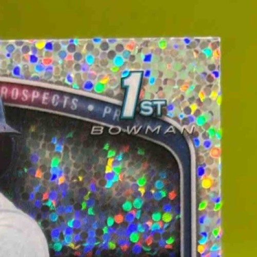 2025 Bowman Victor Rodrigues Chrome Auto Speckle /299 1st Prospect Dodgers - Sports Cards