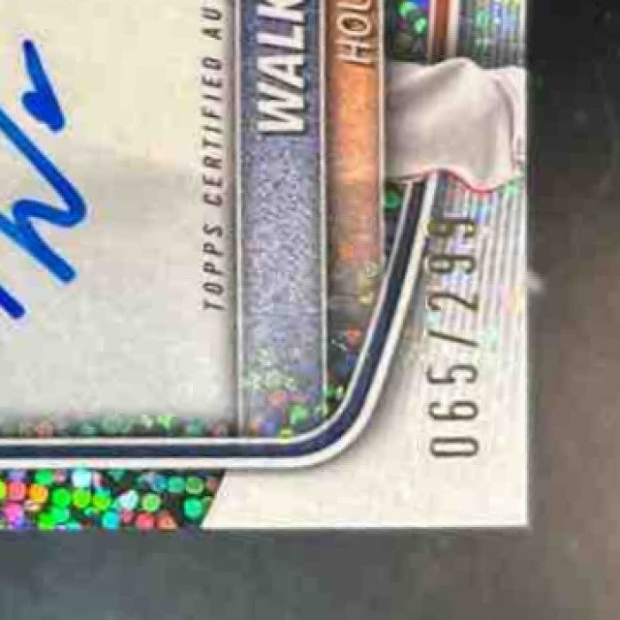 2025 Bowman Walker Janek Chrome Auto Speckle /299 1st Prospect Houston Astros - Sports Cards