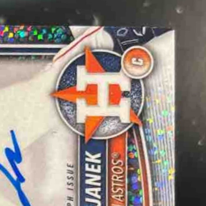 2025 Bowman Walker Janek Chrome Auto Speckle /299 1st Prospect Houston Astros - Sports Cards