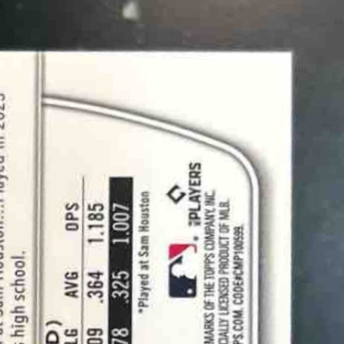 2025 Bowman Walker Janek Chrome Auto Speckle /299 1st Prospect Houston Astros - Sports Cards
