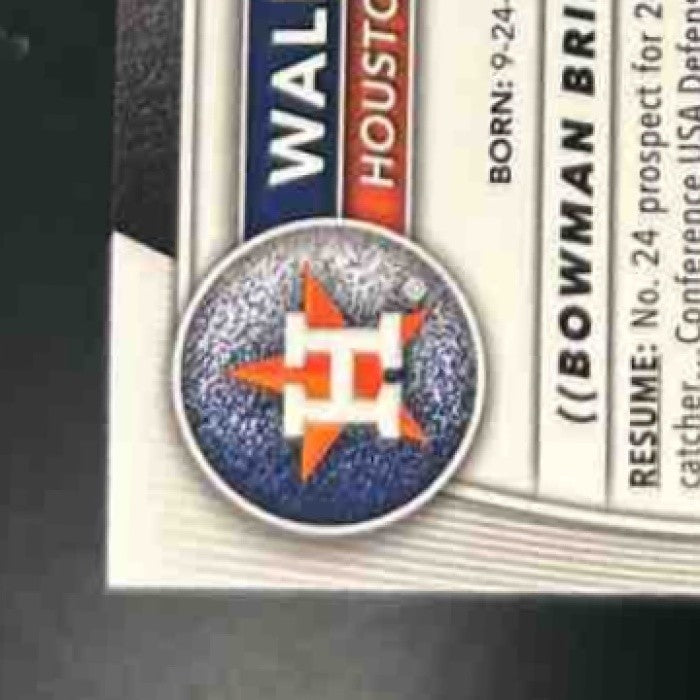 2025 Bowman Walker Janek Chrome Auto Speckle /299 1st Prospect Houston Astros - Sports Cards