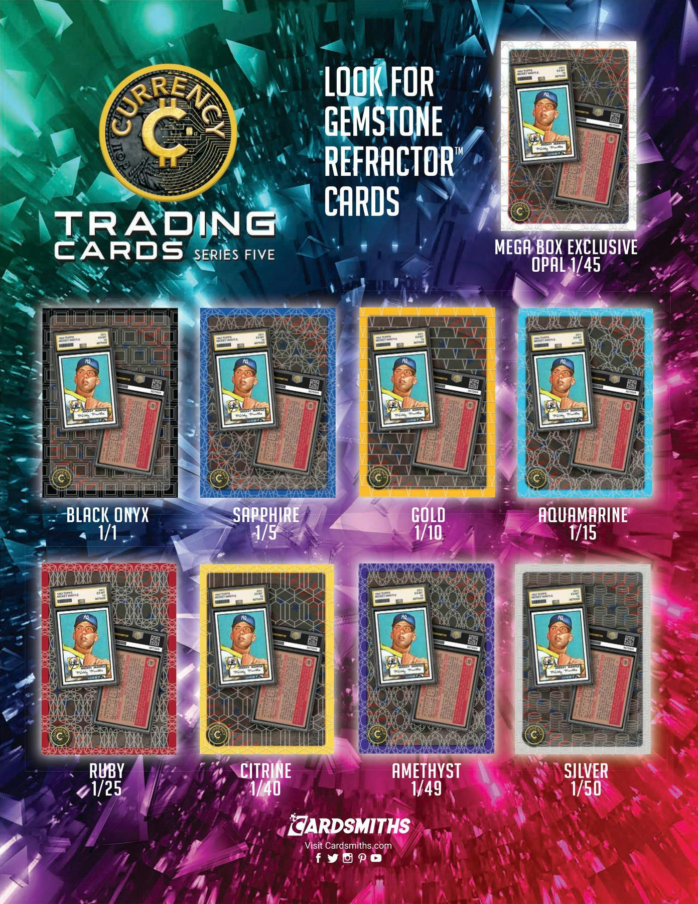 2025 Cardsmiths Currency Trading Cards Series 5 Mega Box - Trading Cards