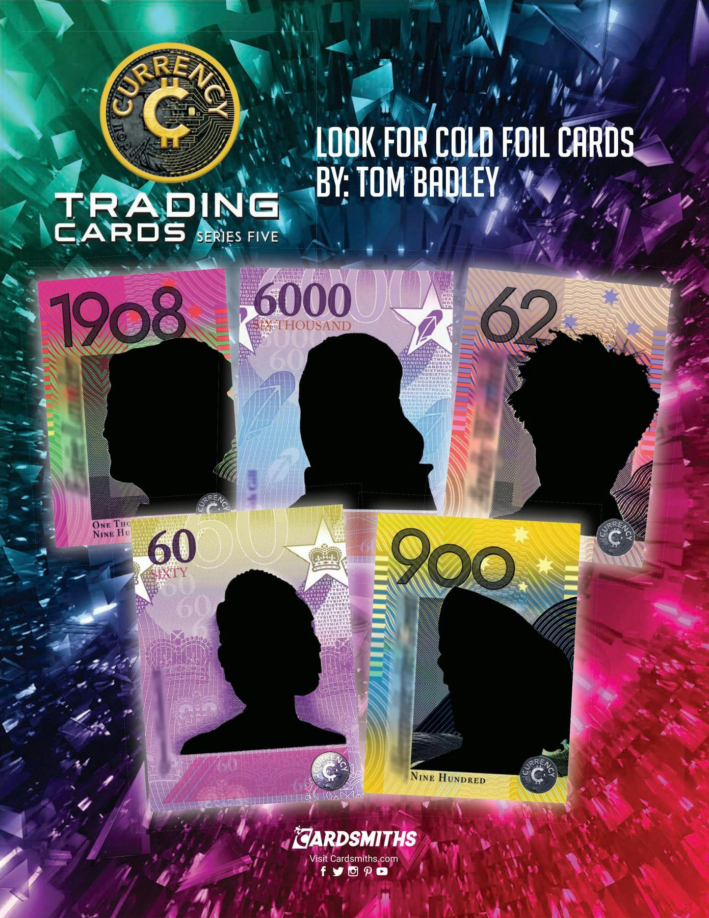 2025 Cardsmiths Currency Trading Cards Series 5 Mega Box - Trading Cards