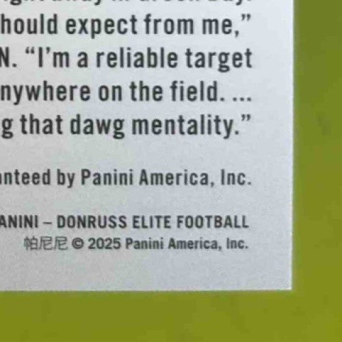 2025 Donruss Elite Matthew Golden Pen Pals (Horizontal) Auto Green Bay Packers - Sports Cards