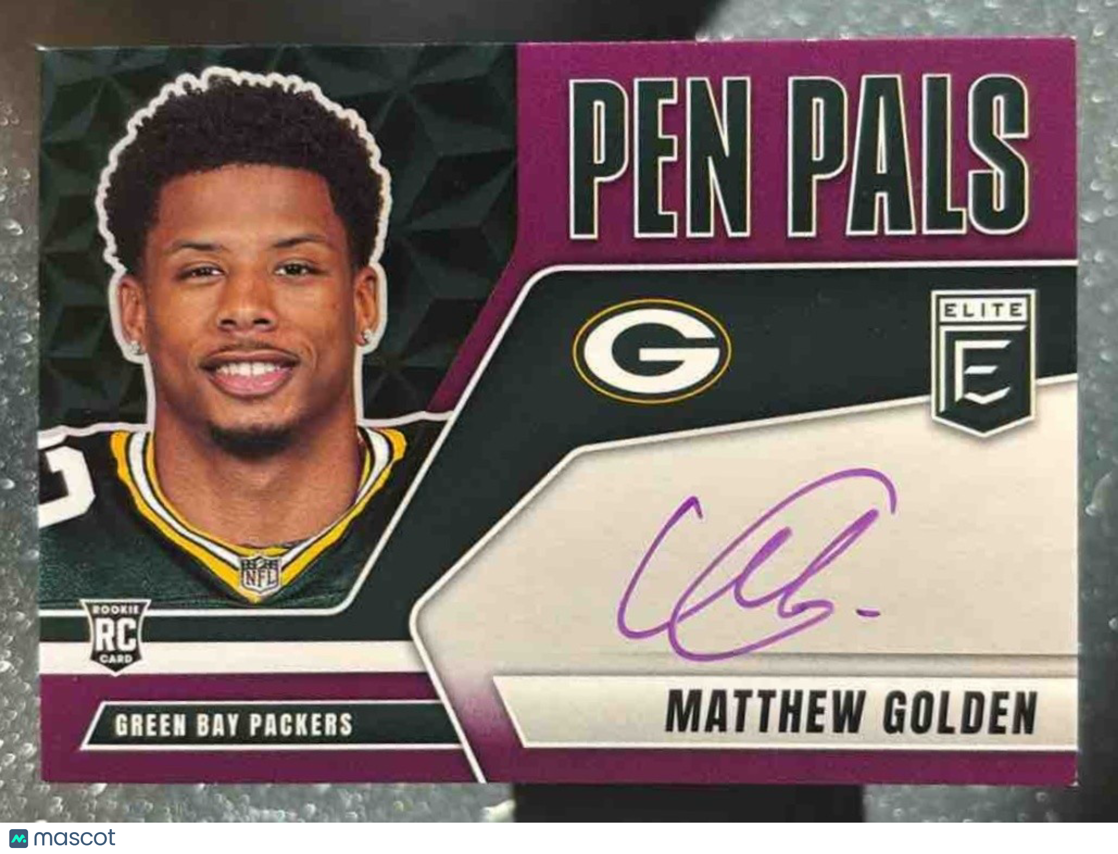 2025 Donruss Elite Matthew Golden Pen Pals Horizontal Purple Auto Packers - Sports Cards