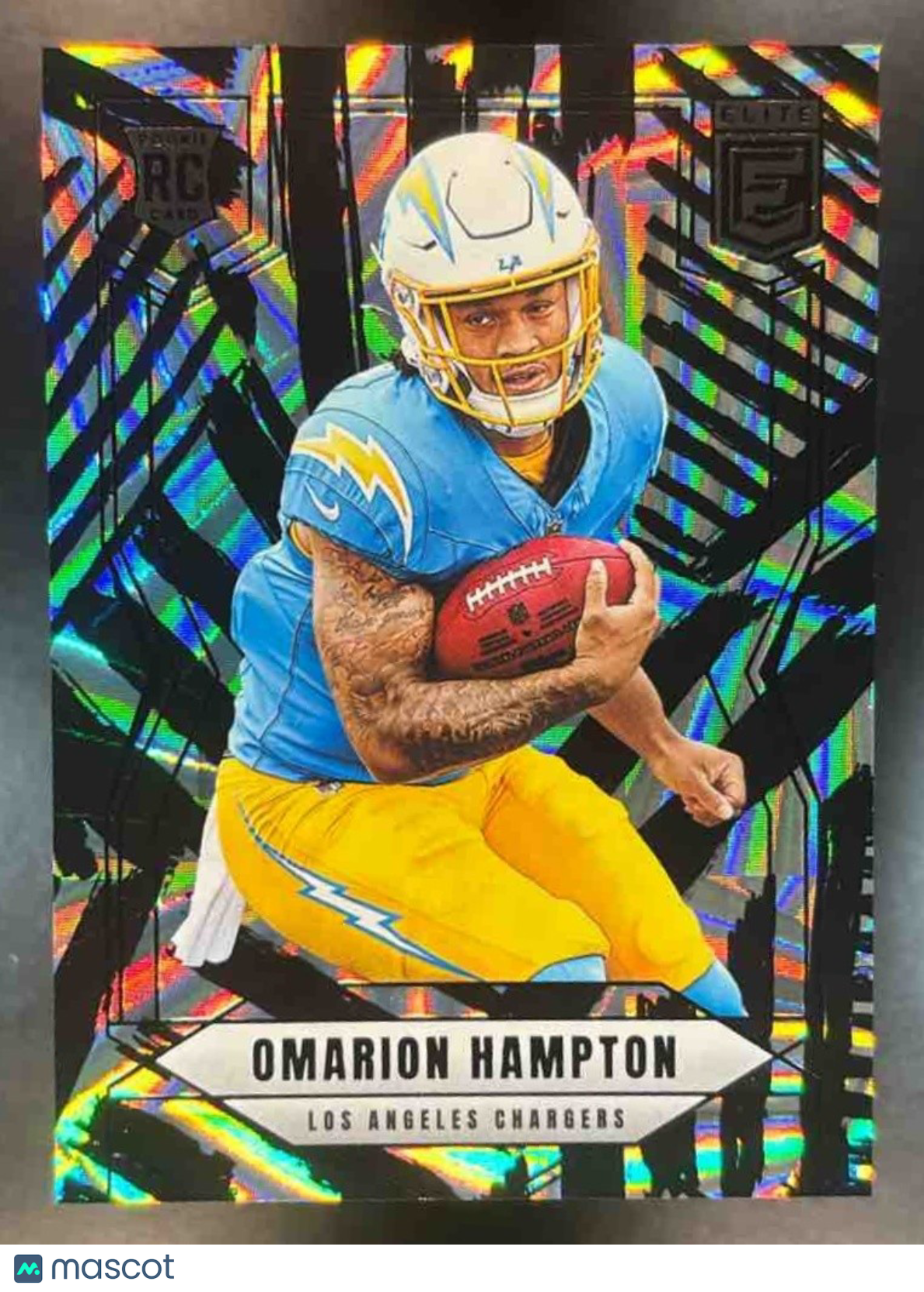 2025 Donruss Elite Omarion Hampton Razzle Dazzle #132 RC Los Angeles Chargers - Sports Cards