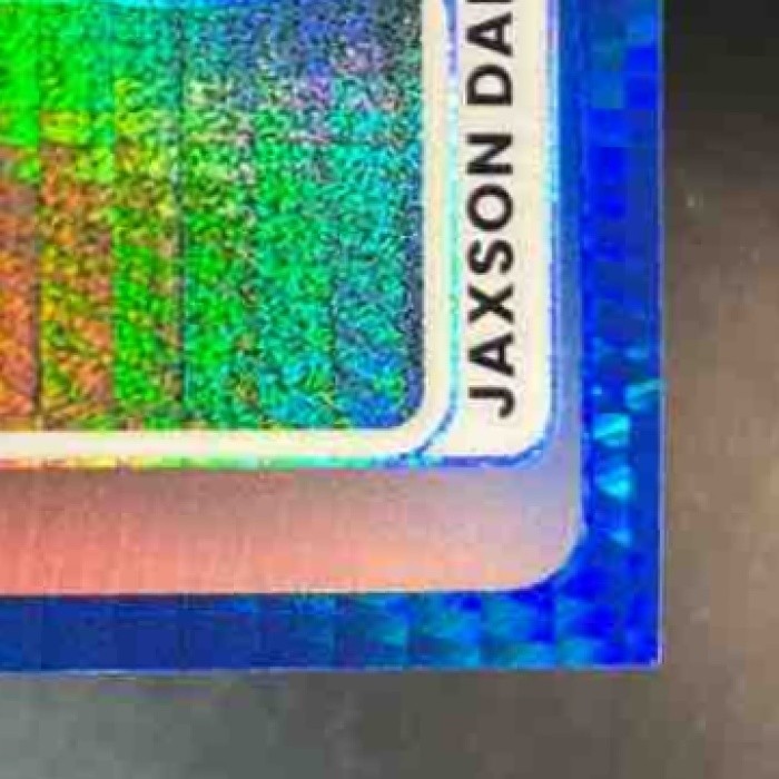 2025 Donruss Optic Jaxson Dart Rookie Phenoms Blue Hyper RC MEM New York Giants - Sports Cards