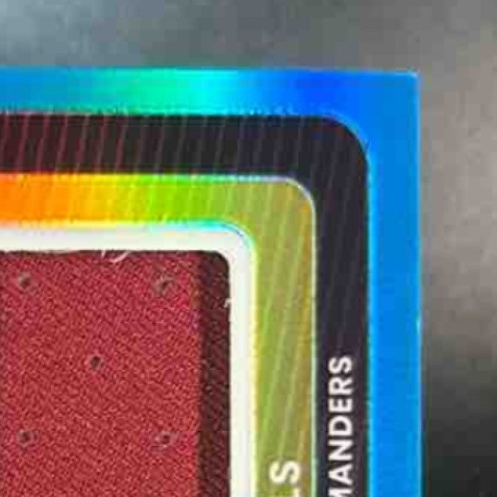 2025 Donruss Optic Jayden Daniels Threads Neon Blue MEM Washington Commanders - Sports Cards