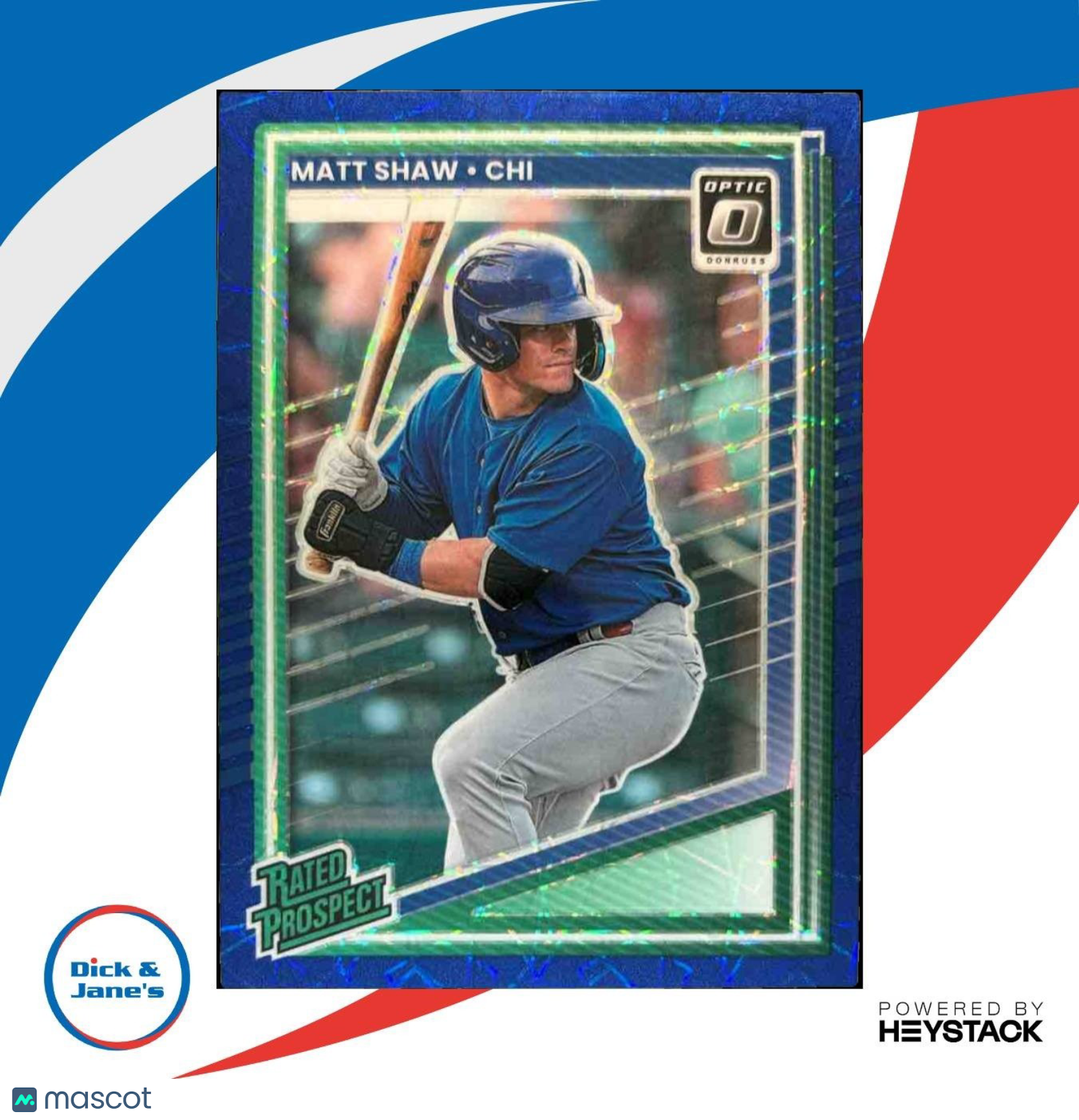 2025 Donruss Optic Matt Shaw Blue Velocity #143 Chicago Cubs - Sports Cards