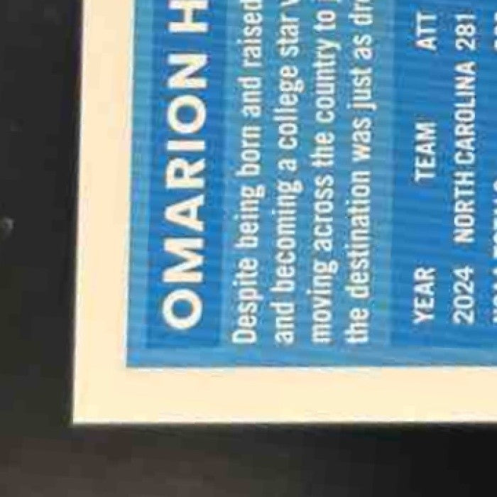 2025 Donruss Optic Omarion Hampton RPS Auto Blue /149 #212 Los Angeles Chargers - Sports Cards