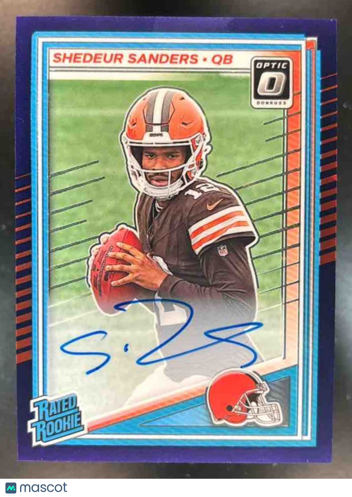 2025 Donruss Optic Shedeur Sanders RPS Auto Purple Stars /42 Cleveland Browns - Sports Cards