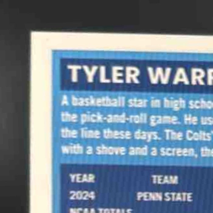 2025 Donruss Optic Tyler Warren RPS Auto Pink Velocity /75 Indianapolis Colts - Sports Cards
