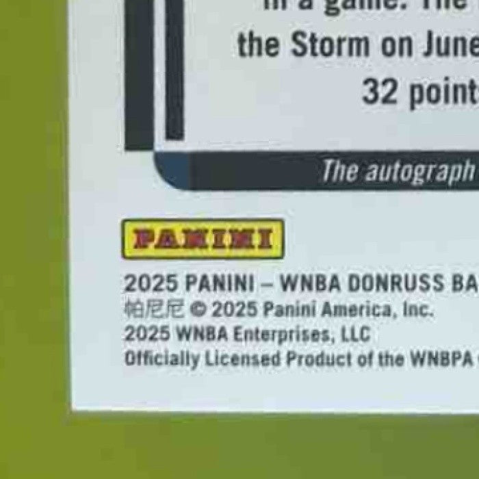 2025 Donruss WNBA Kayla McBride Signature Series Holo Laser Auto Minnesota Lynx - Sports Cards