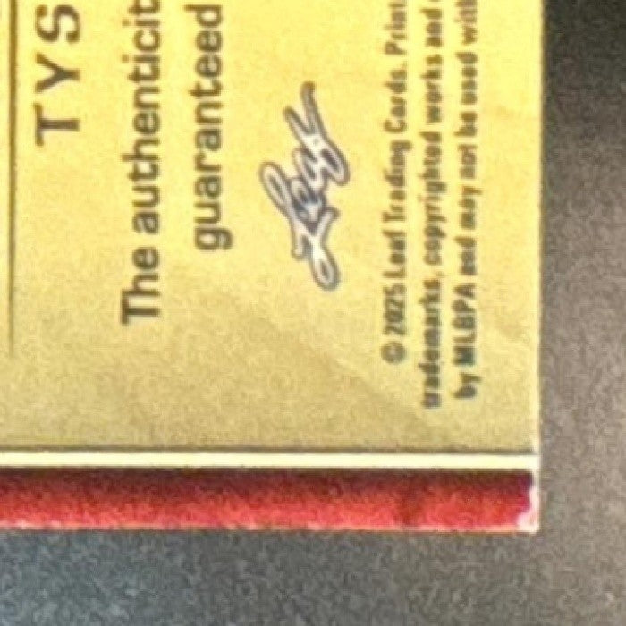 2025 Leaf Baseball Nation Adam Serwinowski Tyson Lewis 2 for the Show Auto 1/5 - Sports Cards
