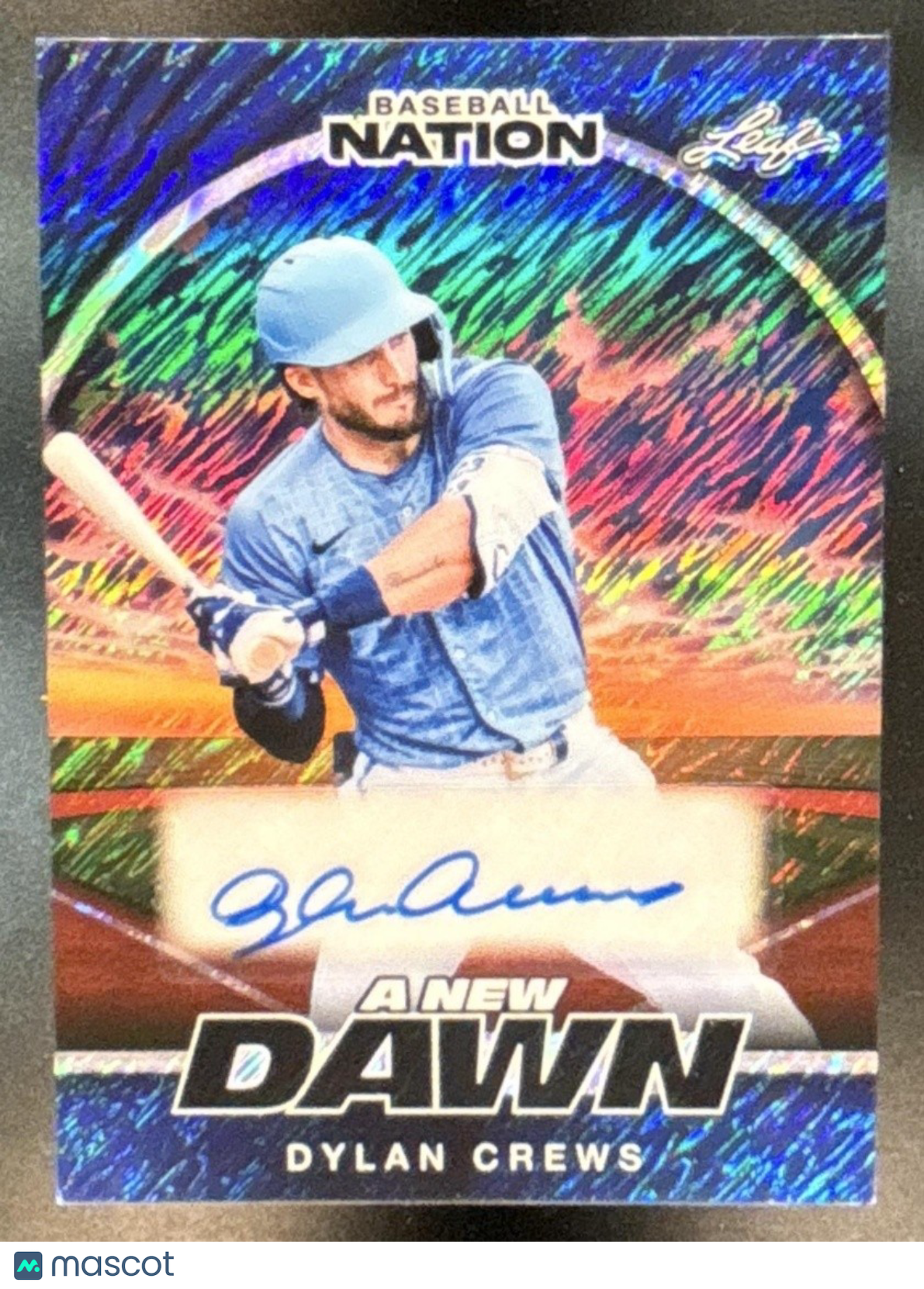 2025 Leaf Baseball Nation Dylan Crews New Dawn Auto Blue /6 #NA-DC1 - Sports Cards