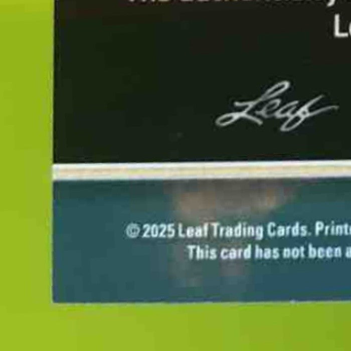 2025 Leaf Baseball Nation Seth Hernandez New Dawn Auto Lava Green 2/5 #NA-SH1 - Sports Cards