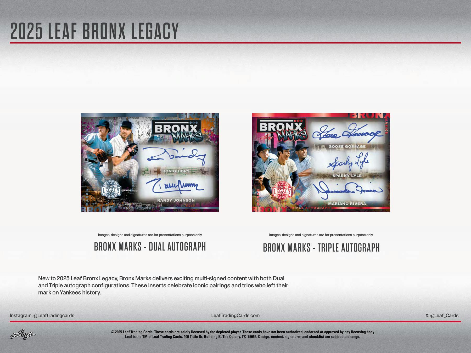 2025 Leaf Bronx Legacy NYC Series III Baseball Hobby Box (4 Premium Hits) - MLB Hobby Box
